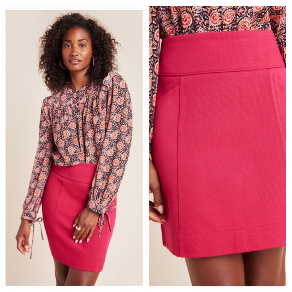 Anthropologie Small Mackenzie Ponte Mini Skirt NWT